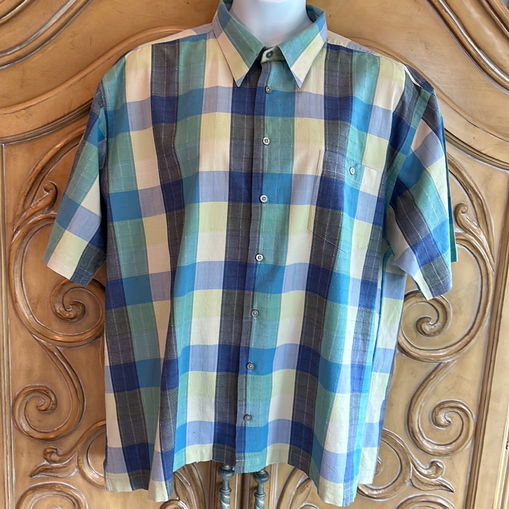 Cotton Reel Madras Plaid Button Down
